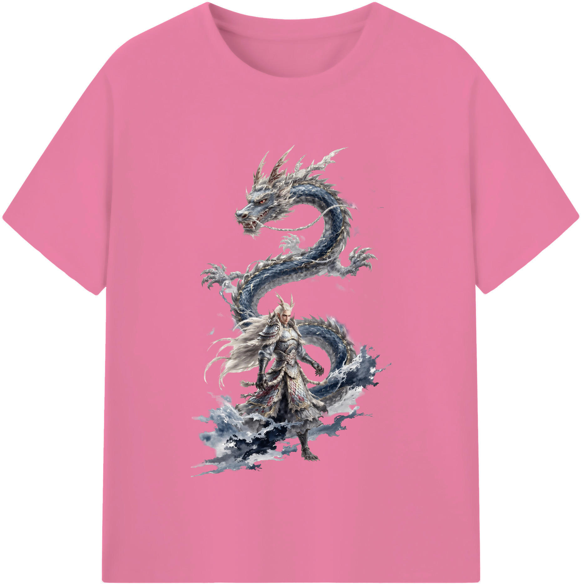 （画像用） Ne Zha 2 ナタ 魔童の大暴れ 綿100％半袖Tシャツ（フロントプリント）